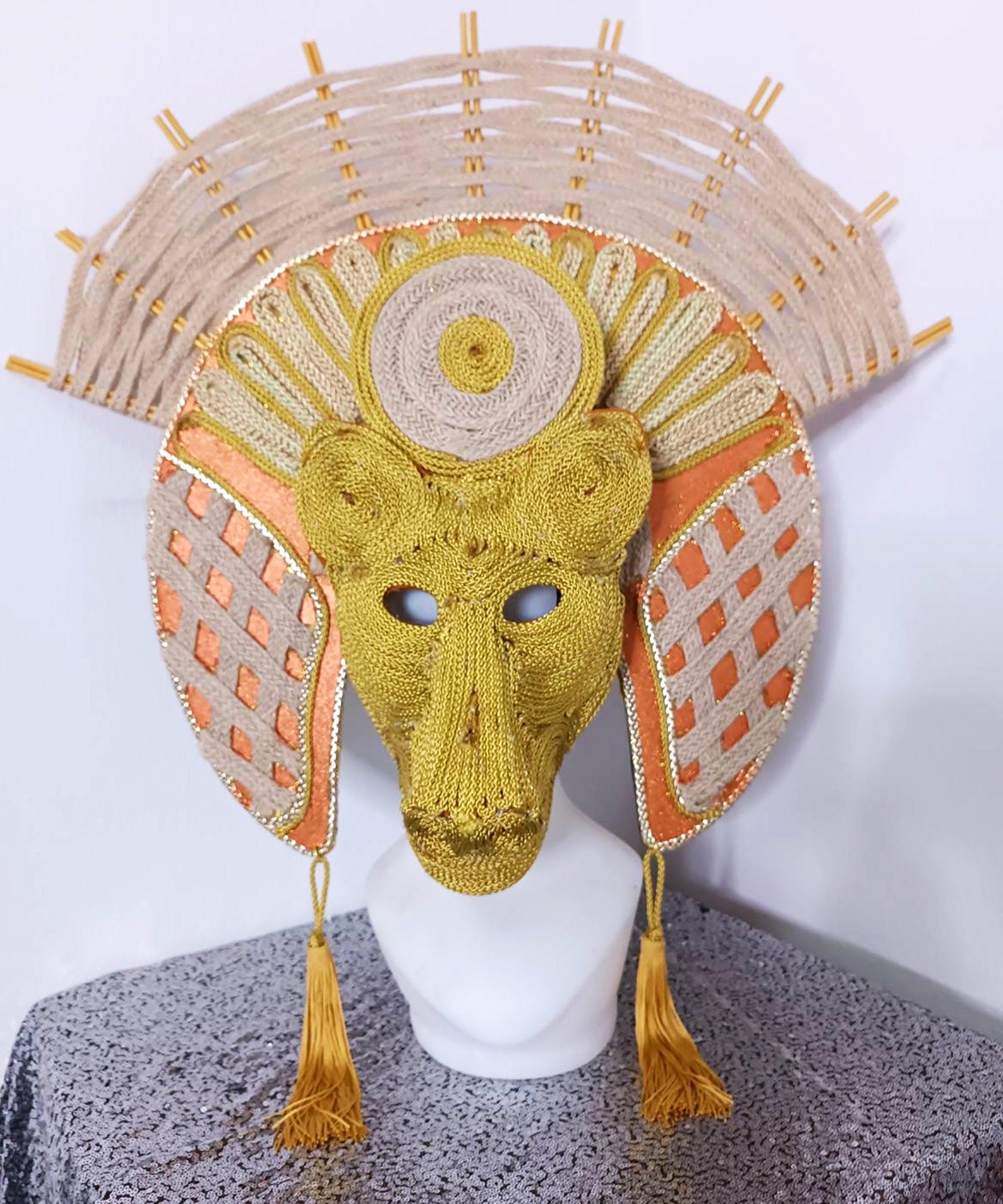 Da neena h1090 egypt anubis god tribe pageant dance vegas drag cabaret showgirl headdress