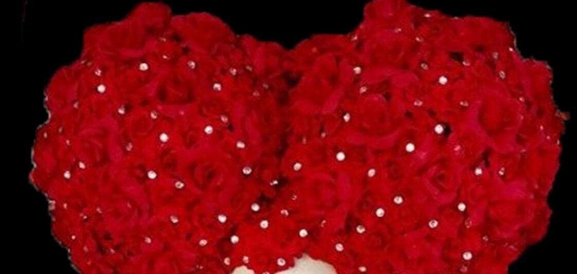 Da neena h078 red rose valentine flower headdress