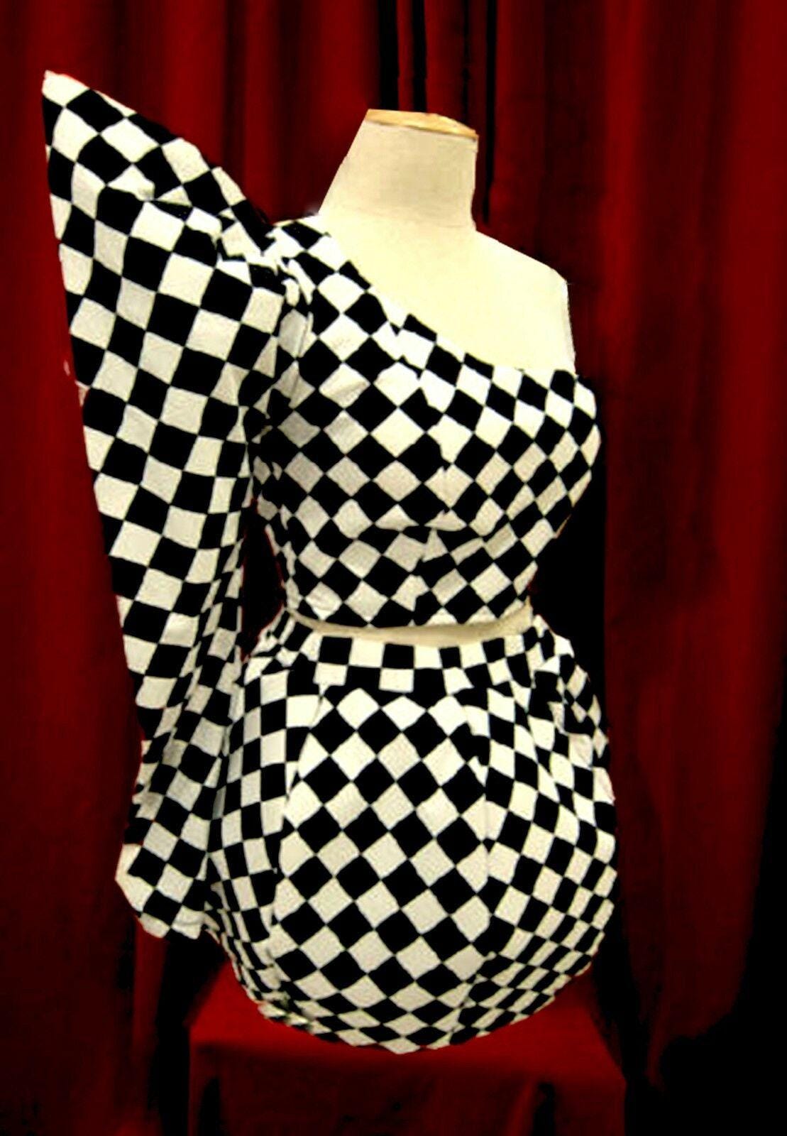 Da neena l0400 futuristic beyonce lady gaga dress ballon top skirt xs-xl