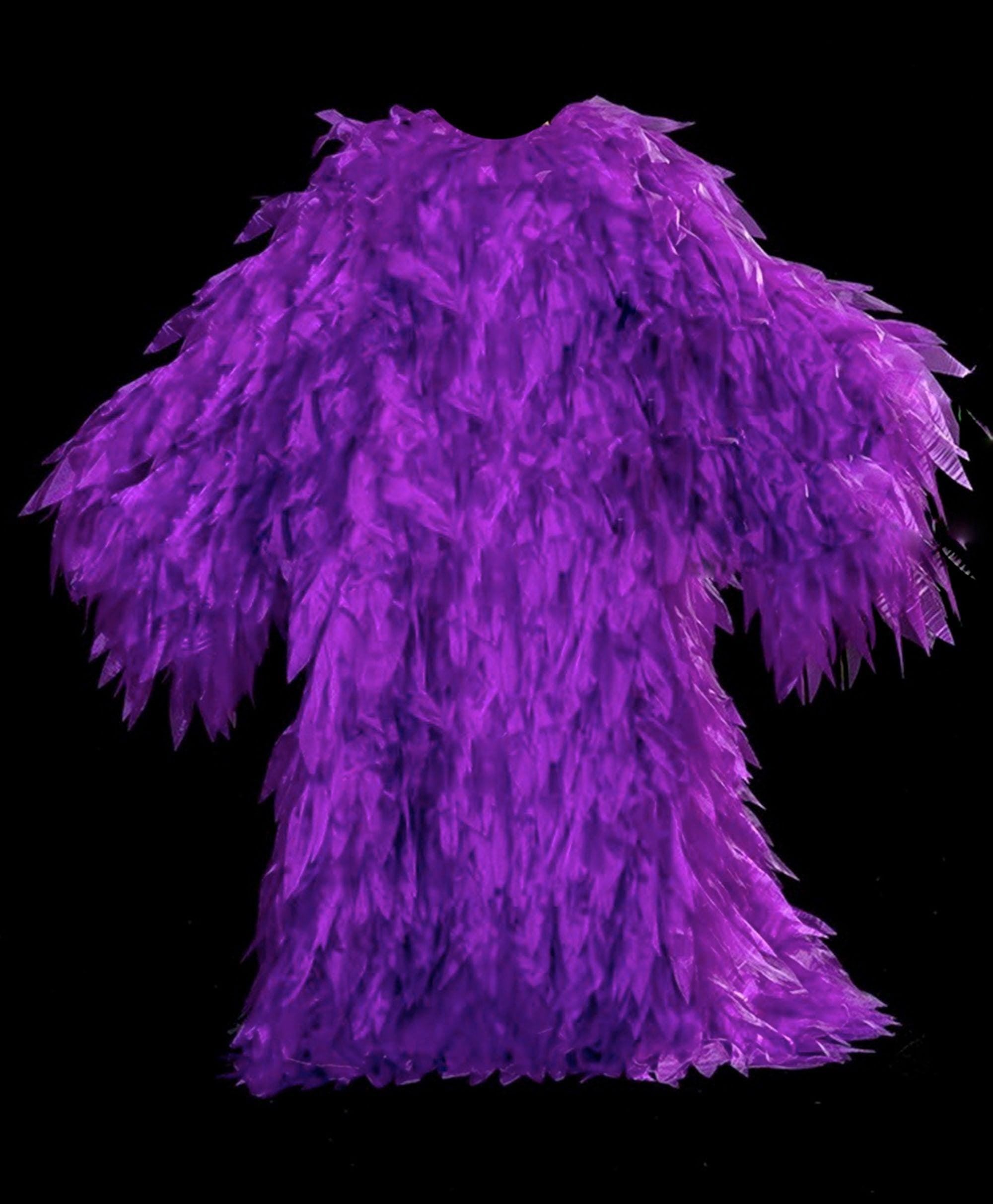 Da neena c1066l winter collection organza drag prom ruffle showgirl jacket coat