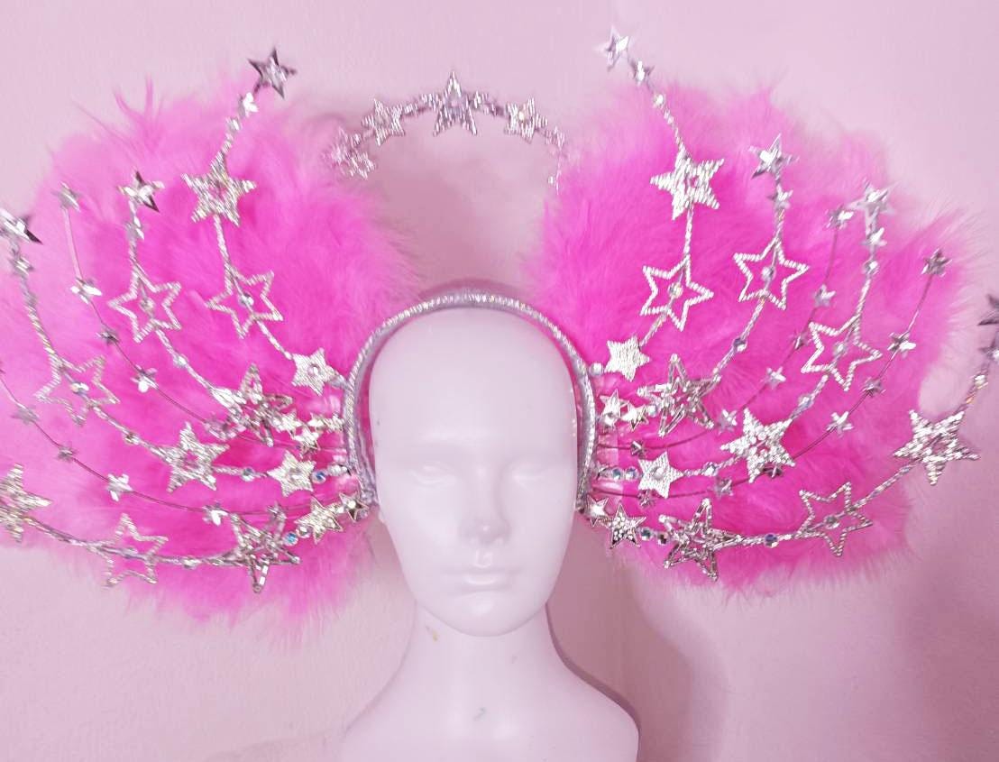 Da neena h1152 dream & expectation light of star dance drag showgirl headdress