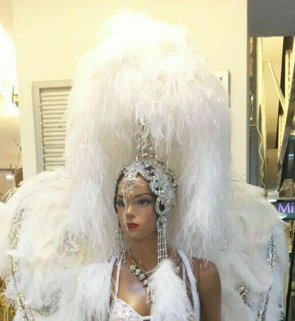 Da neena h796 victoria crystal vegas dance showgirl pageant headdress