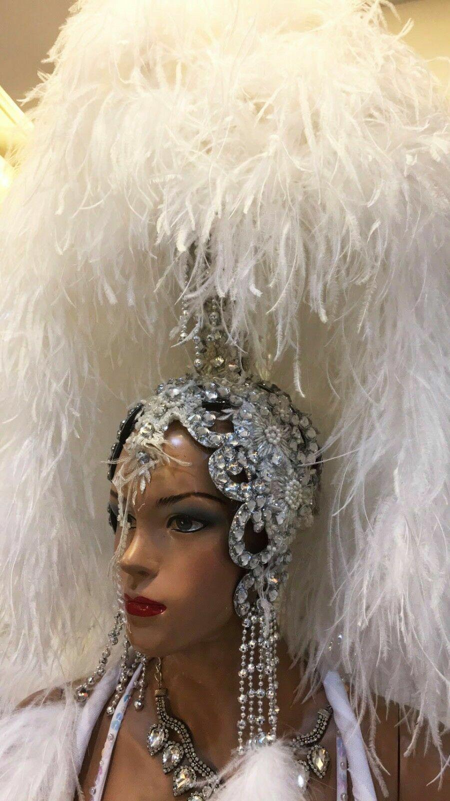 Da neena h796 victoria crystal vegas dance showgirl pageant headdress