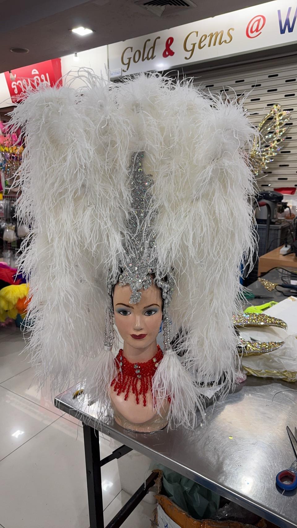 Da neena h796 victoria crystal vegas dance showgirl pageant headdress