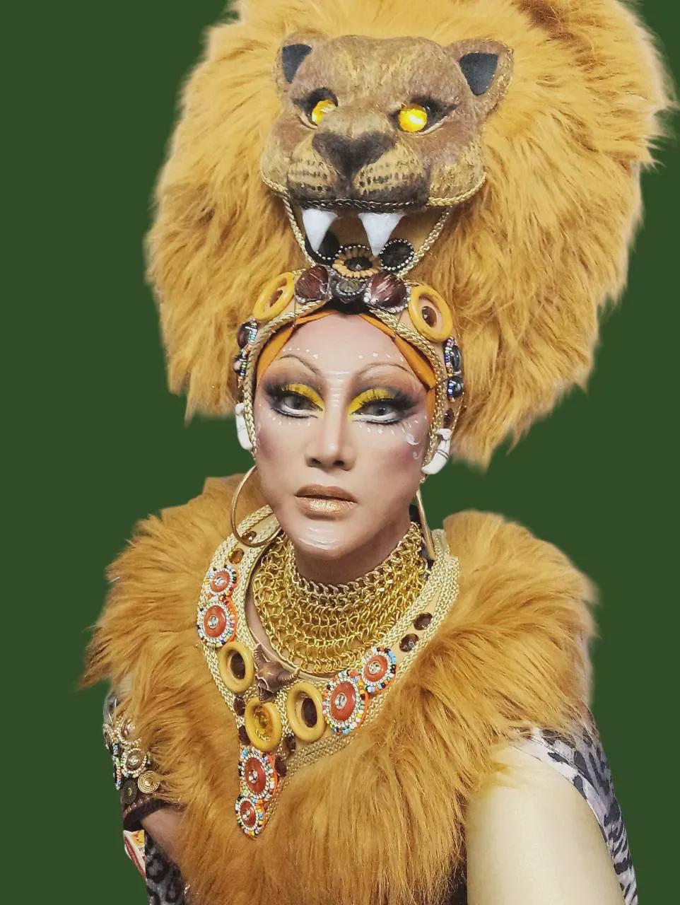 Daneena h1150 lion king crystal cabaret showgirl pageant dance costume set