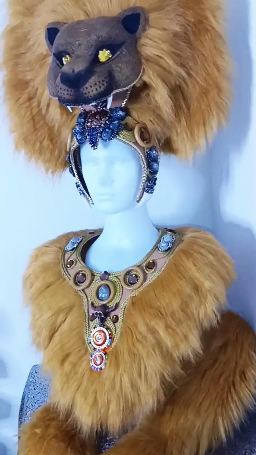 Daneena h1150 lion king crystal cabaret showgirl pageant dance costume set