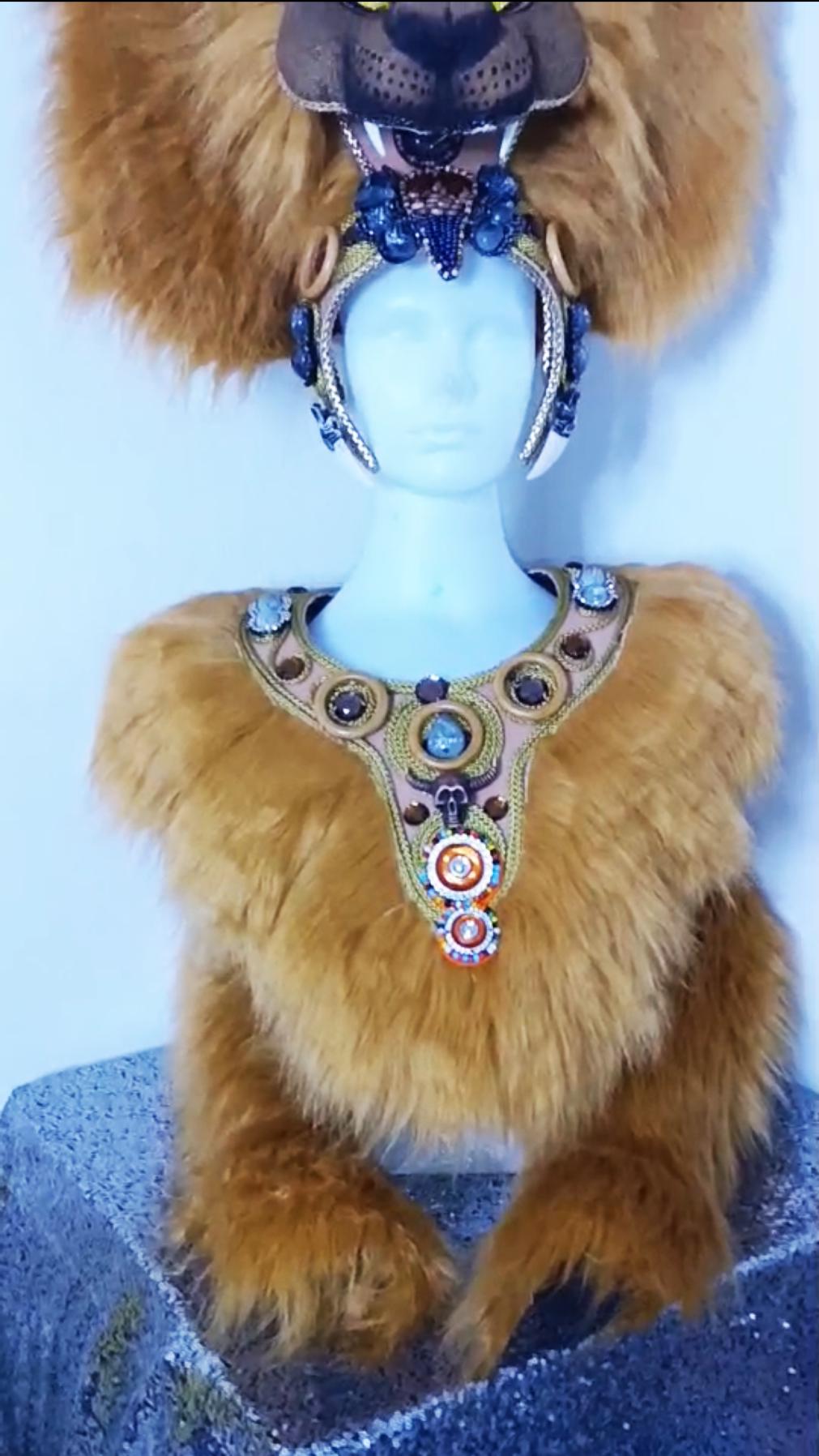 Daneena h1150 lion king crystal cabaret showgirl pageant dance costume set