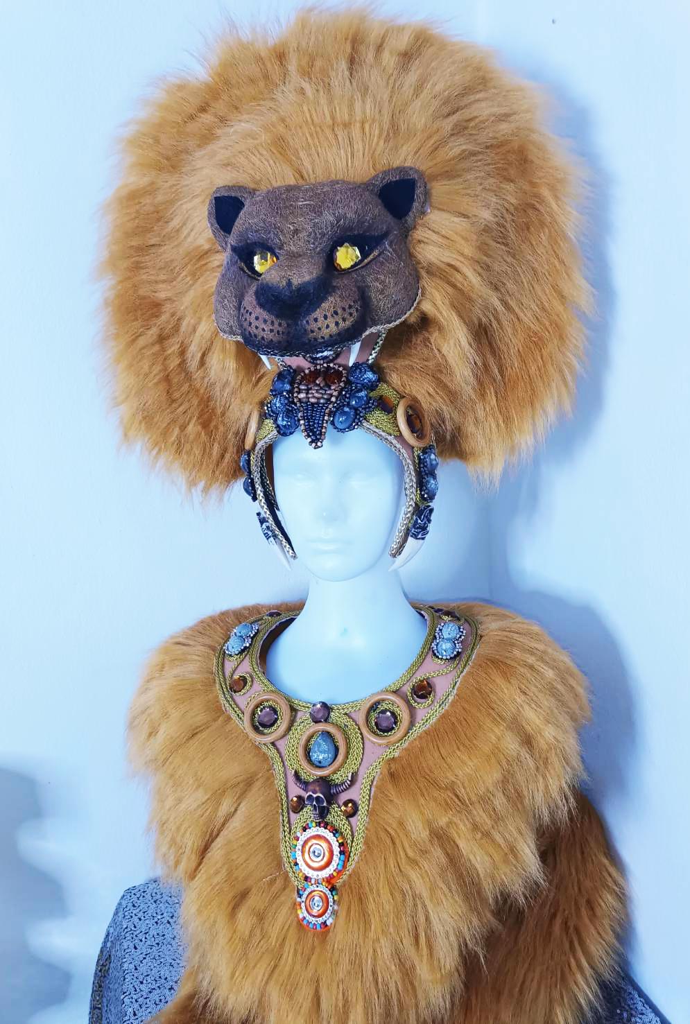 Daneena h1150 lion king crystal cabaret showgirl pageant dance costume set