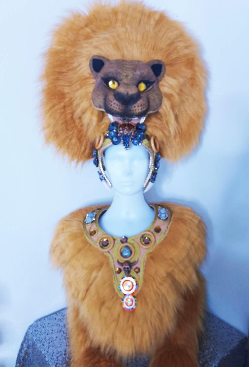 Daneena h1150 lion king crystal cabaret showgirl pageant dance costume set