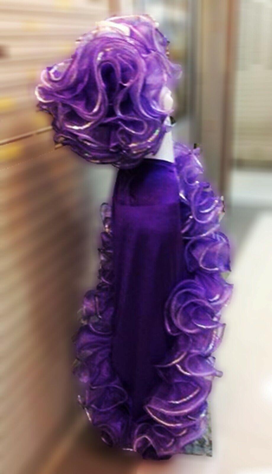 Da neena c986x sexy flamenco dance showgirl organza ruffle armband skirt xs-xl