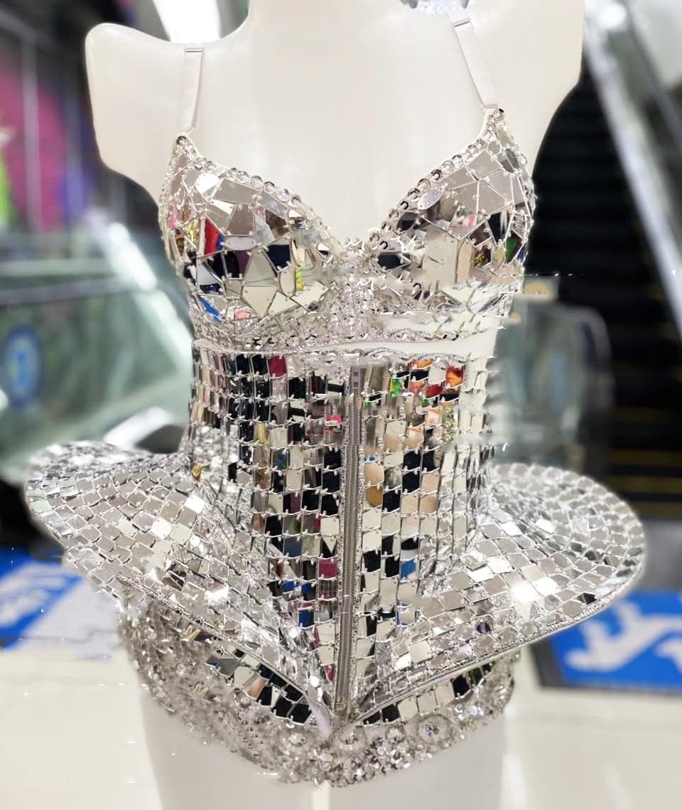 Da neena t1146  bra pointy cage pageant madonna costume xs-xl