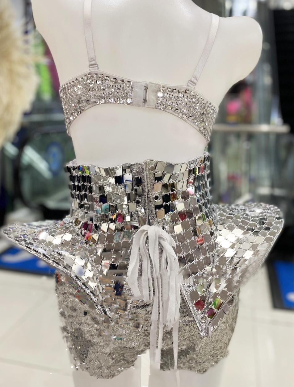 Da neena t1146  bra pointy cage pageant madonna costume xs-xl