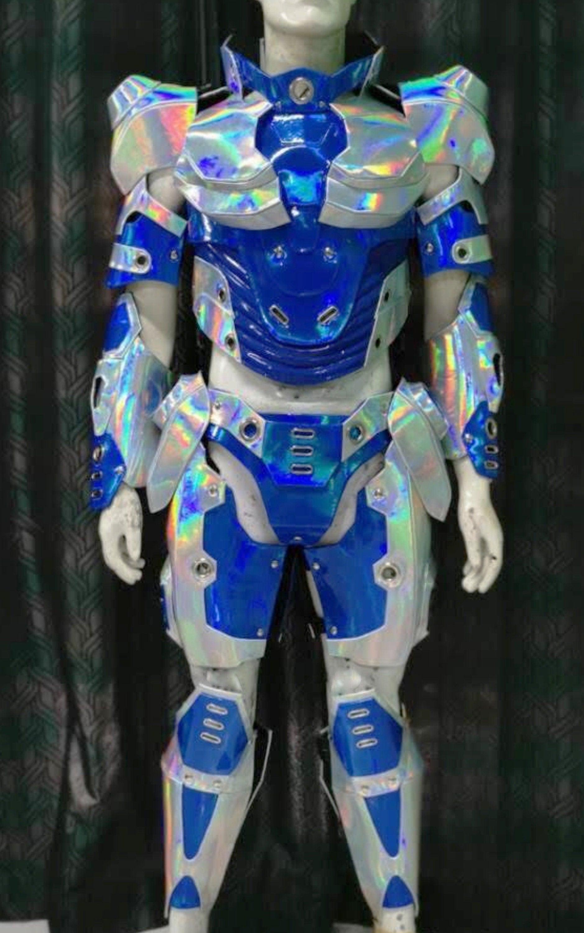 Da neena m595e airspace robot roman armor shiny lady gaga vegas pageant costume set xs-xl