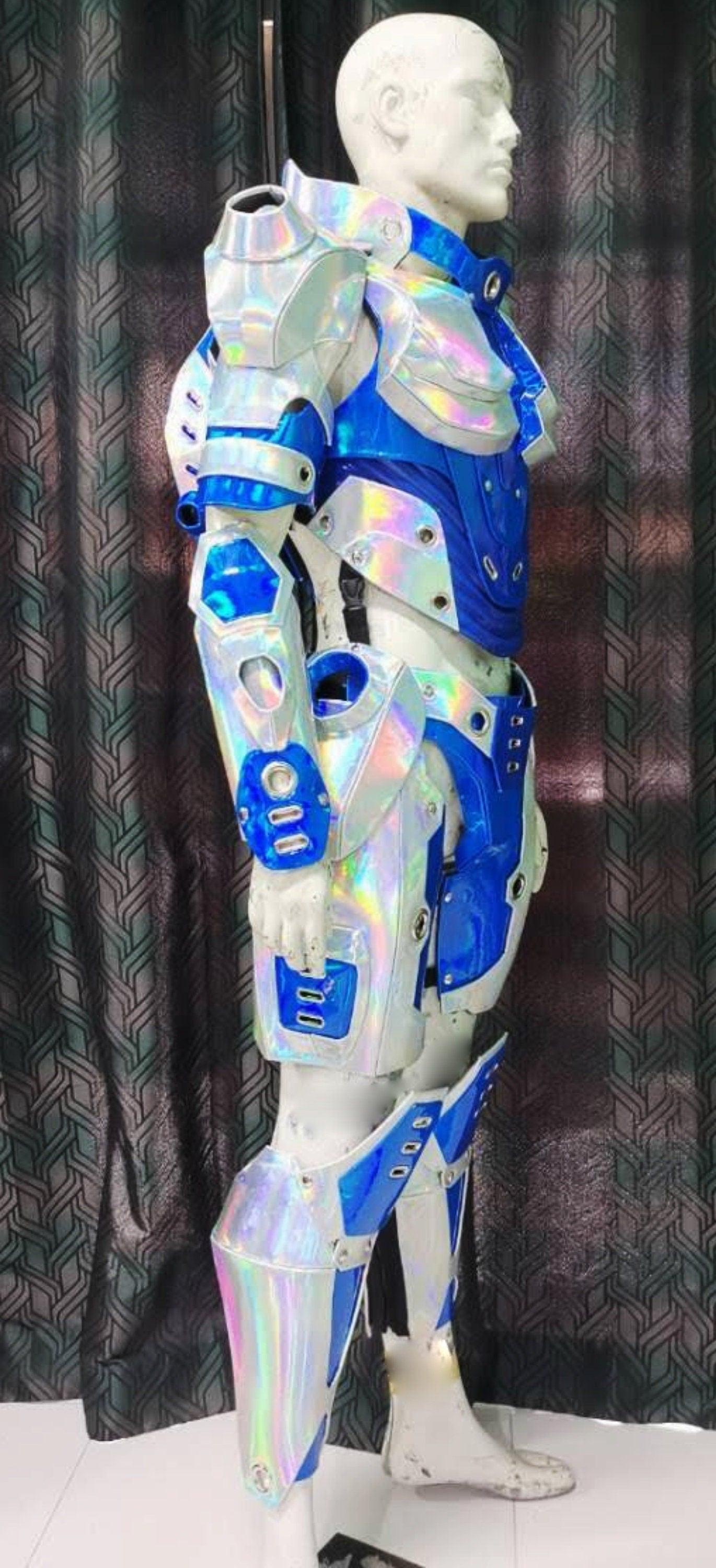 Da neena m595e airspace robot roman armor shiny lady gaga vegas pageant costume set xs-xl