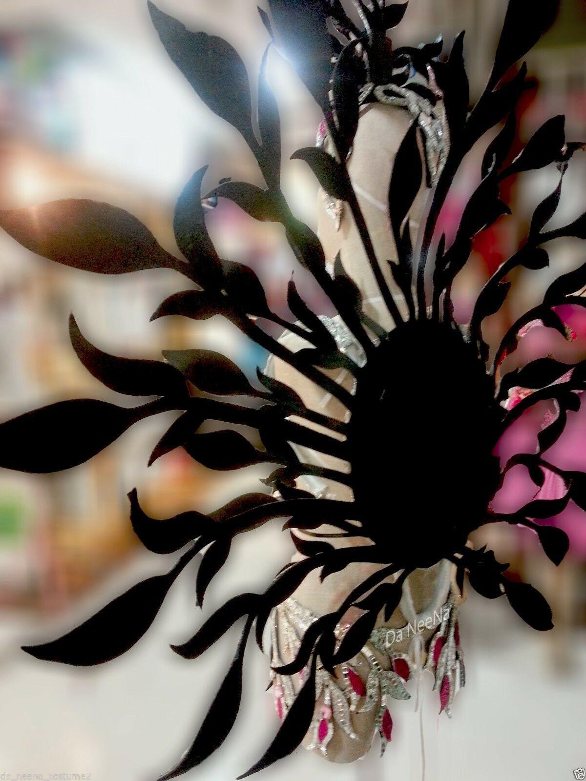 Da neena b04c pink fuchsia tulip flower bra skirt headdressshoulder pieces costume set