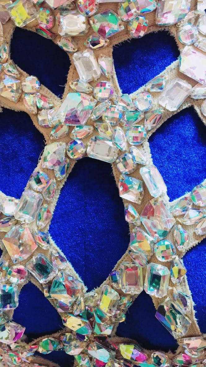 Da neena m798 sunny angel showgirl dance crystal stage bustle bodysuit xs-xl