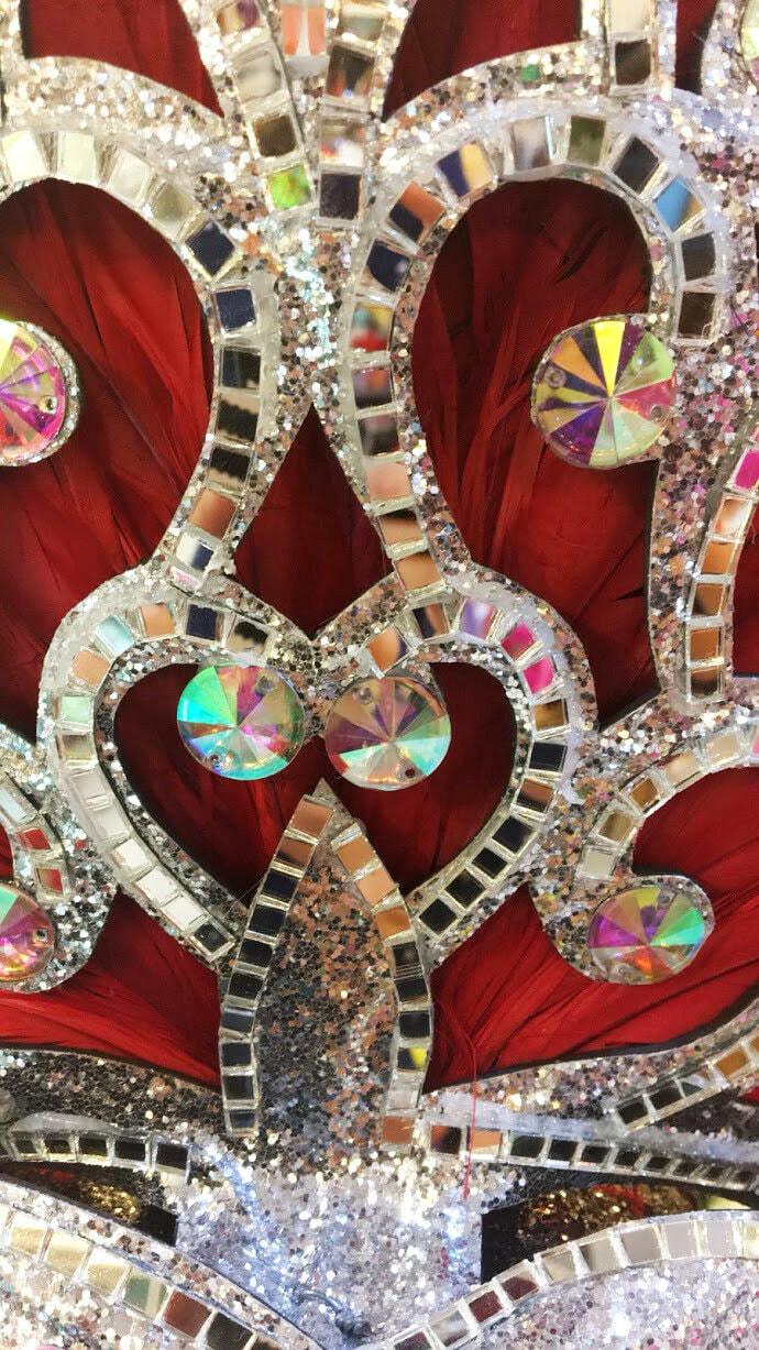 Da neena h807 asian god crystal vegas dance showgirl latin pageant headdress