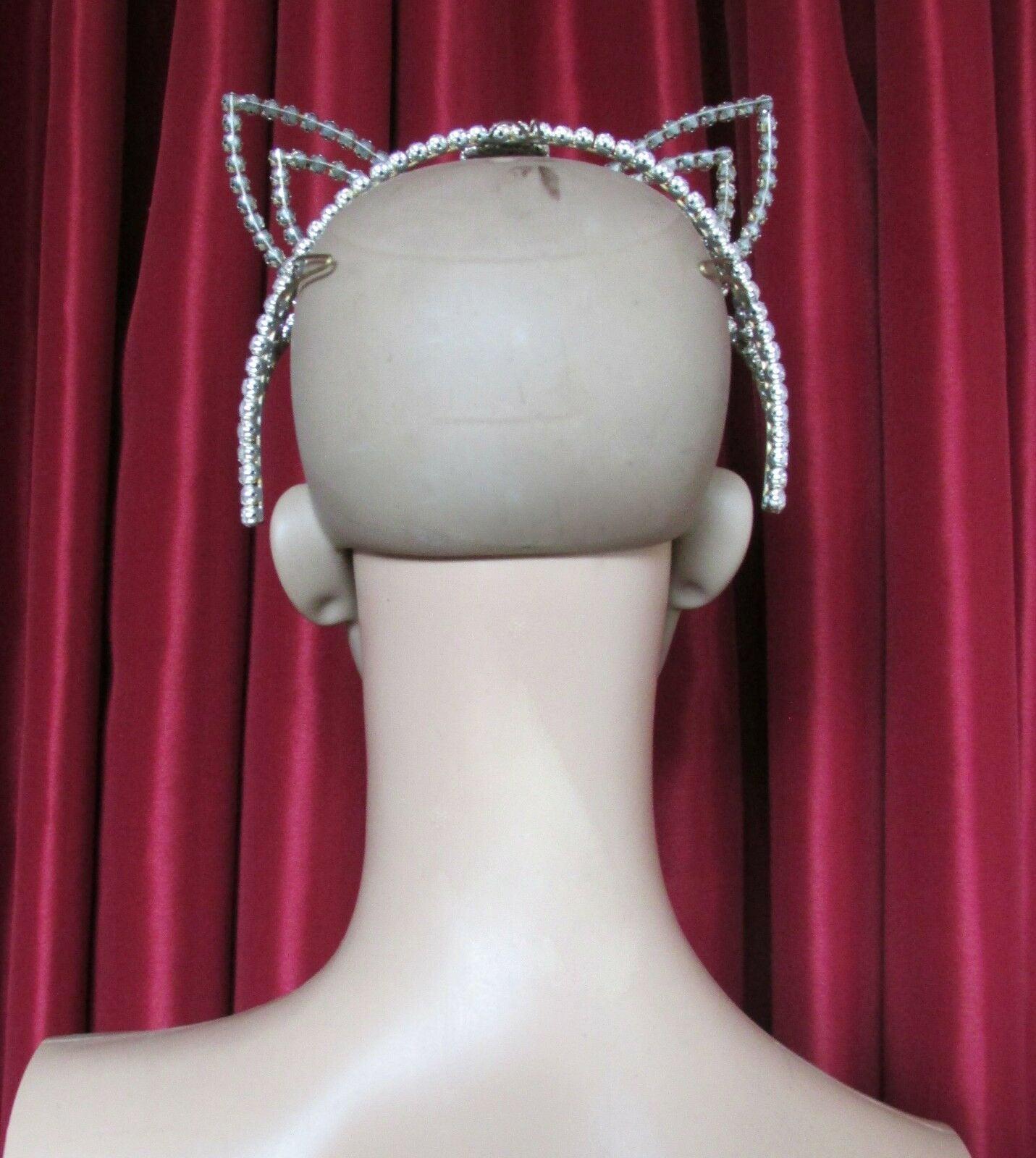 Da neena h135 miss universe world america cat fox crystal star headdress crown