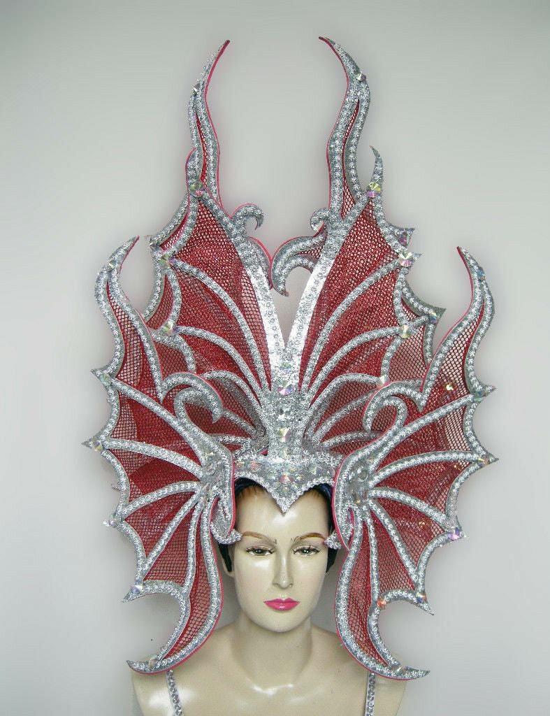 Da neena h0052 drag vegas butterfly wings war mad max headdress