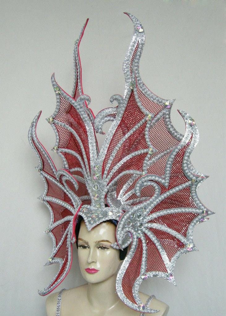 Da neena h0052 drag vegas butterfly wings war mad max headdress