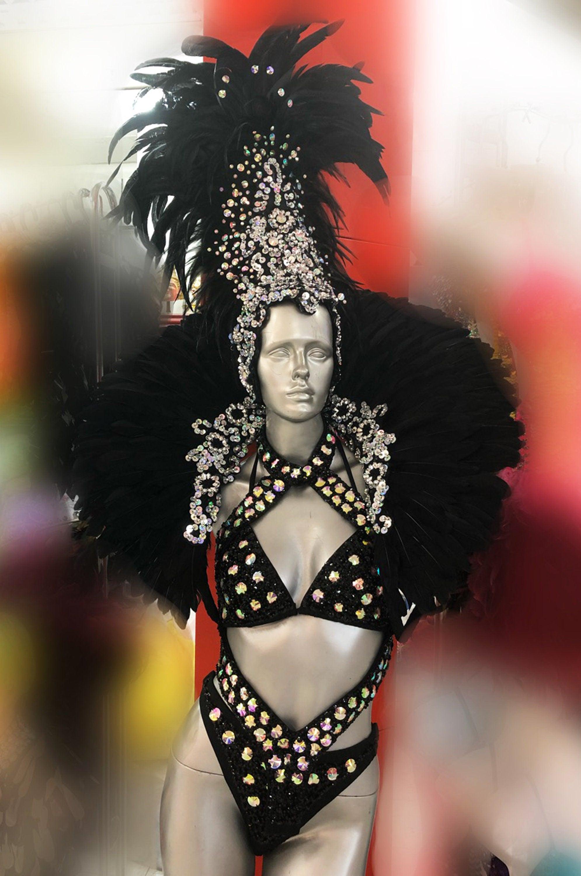 Da neena c941 sexy girl warrior crystal samba pageant vegas costume sets xs-xl