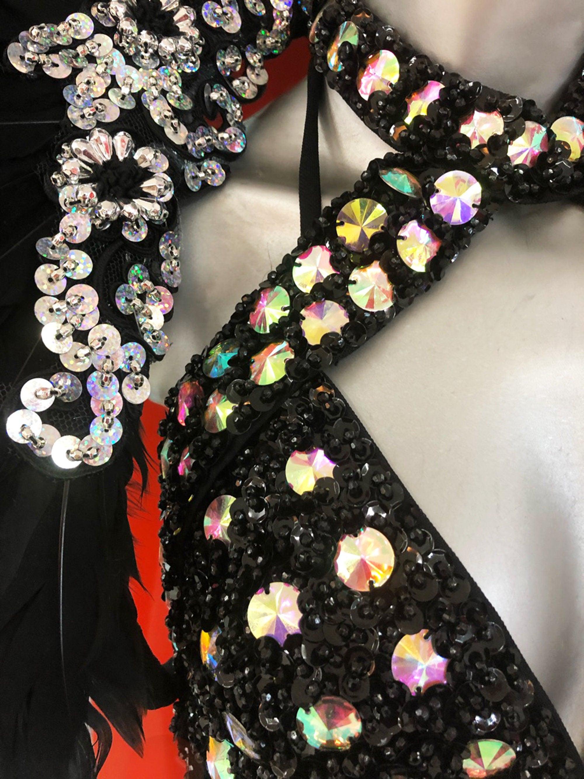 Da neena c941 sexy girl warrior crystal samba pageant vegas costume sets xs-xl