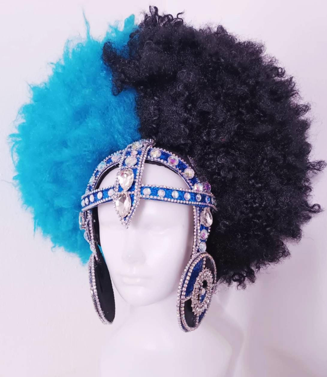 Daneena h1149 eye-catching and stylish queen king crystal cabaret showgirl pageant headdress