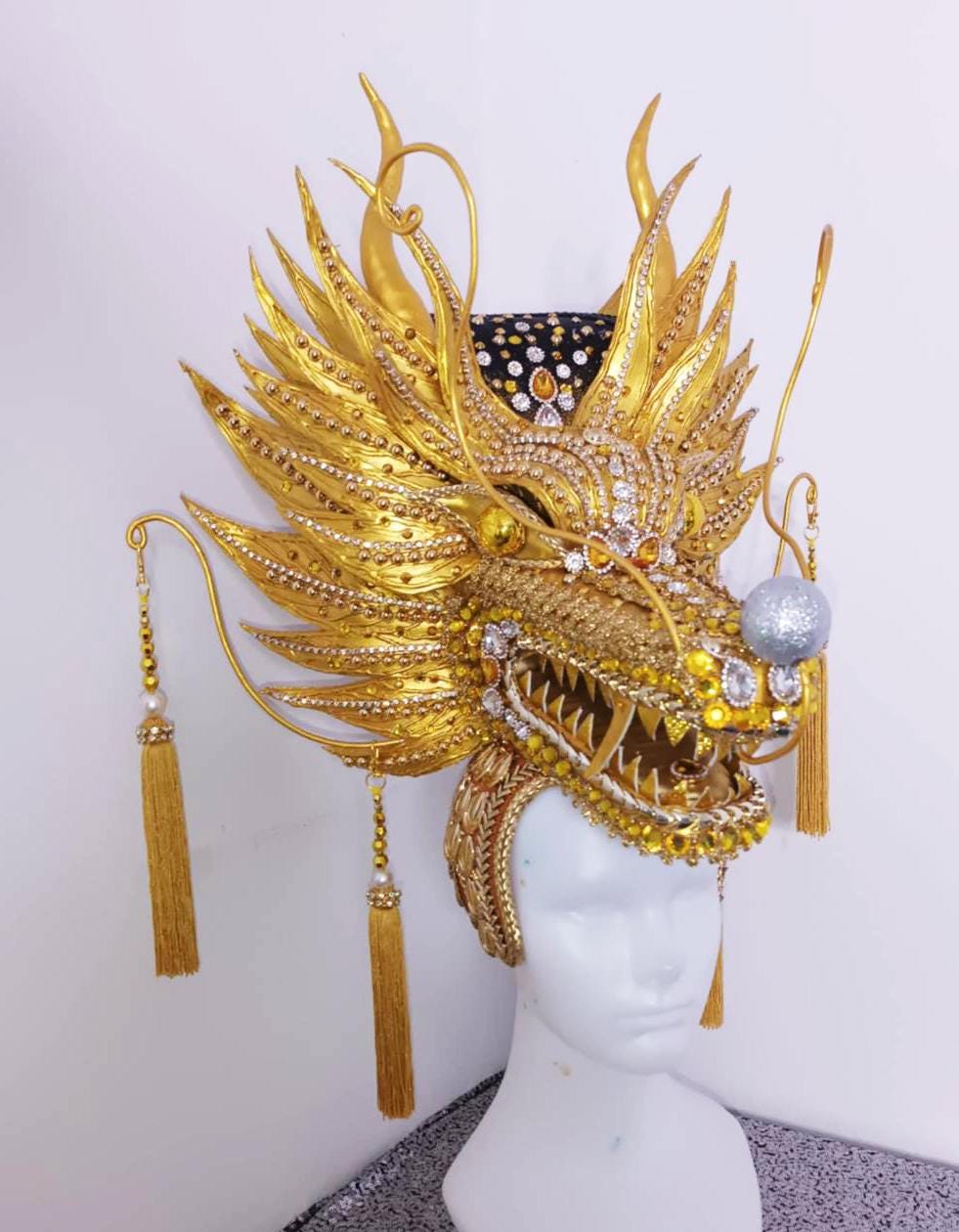 Da neena h1148 dragon king pageant dance vegas showgirl headdress