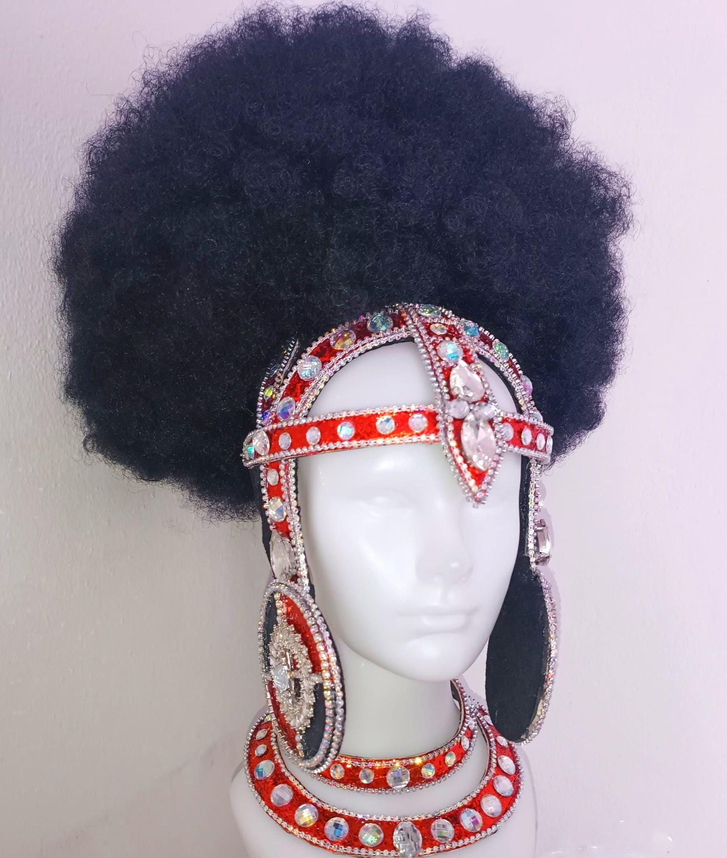 Daneena h1149 eye-catching and stylish queen king crystal cabaret showgirl pageant headdress