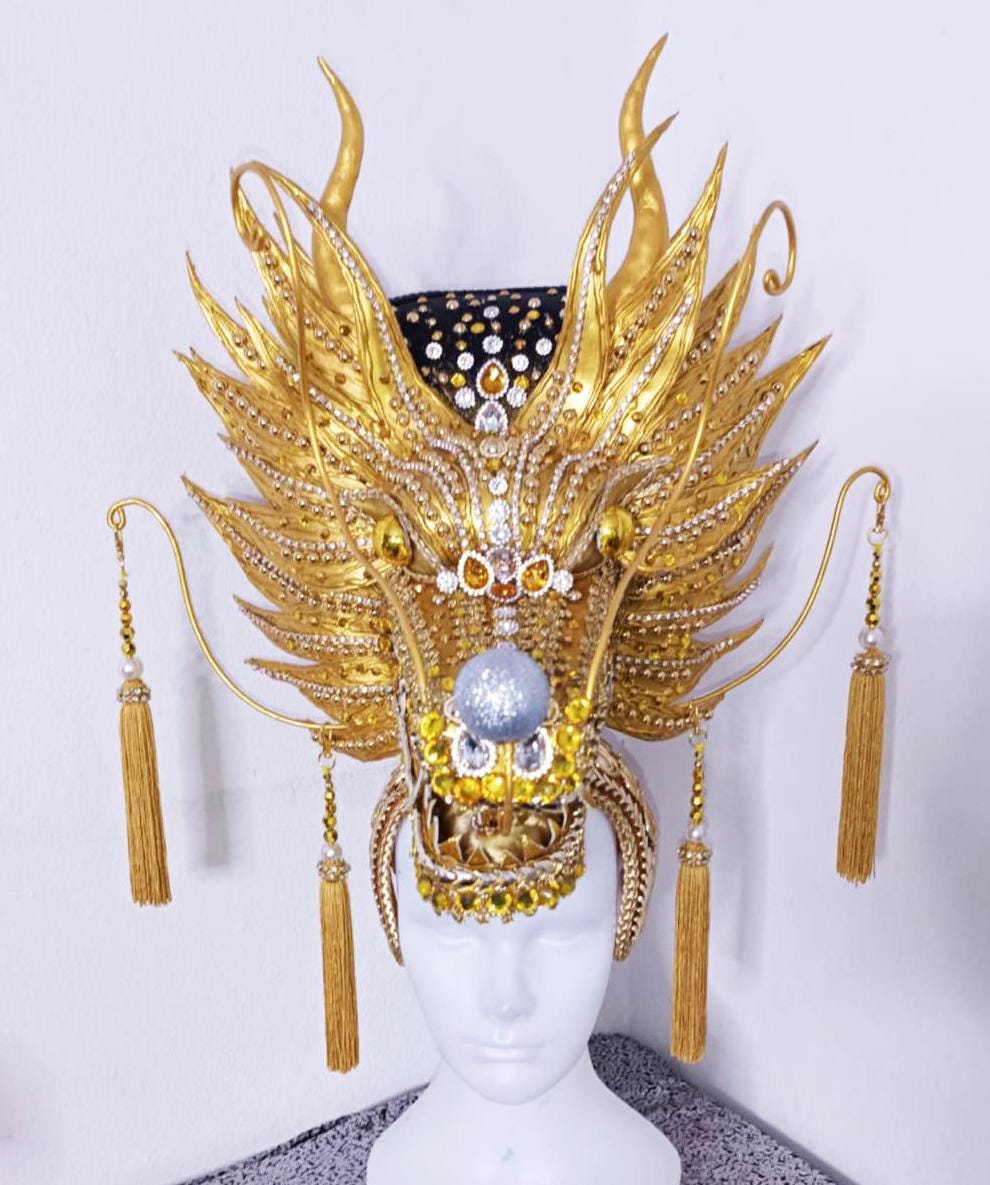 Da neena h1148 dragon king pageant dance vegas showgirl headdress