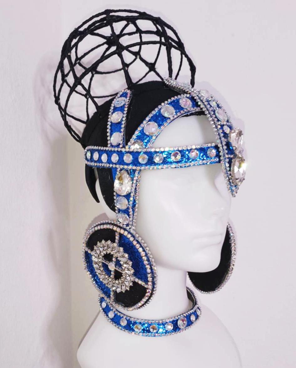 Daneena h1149 eye-catching and stylish queen king crystal cabaret showgirl pageant headdress