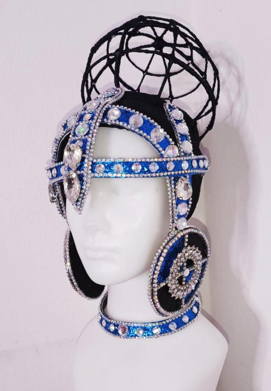 Daneena h1149 eye-catching and stylish queen king crystal cabaret showgirl pageant headdress