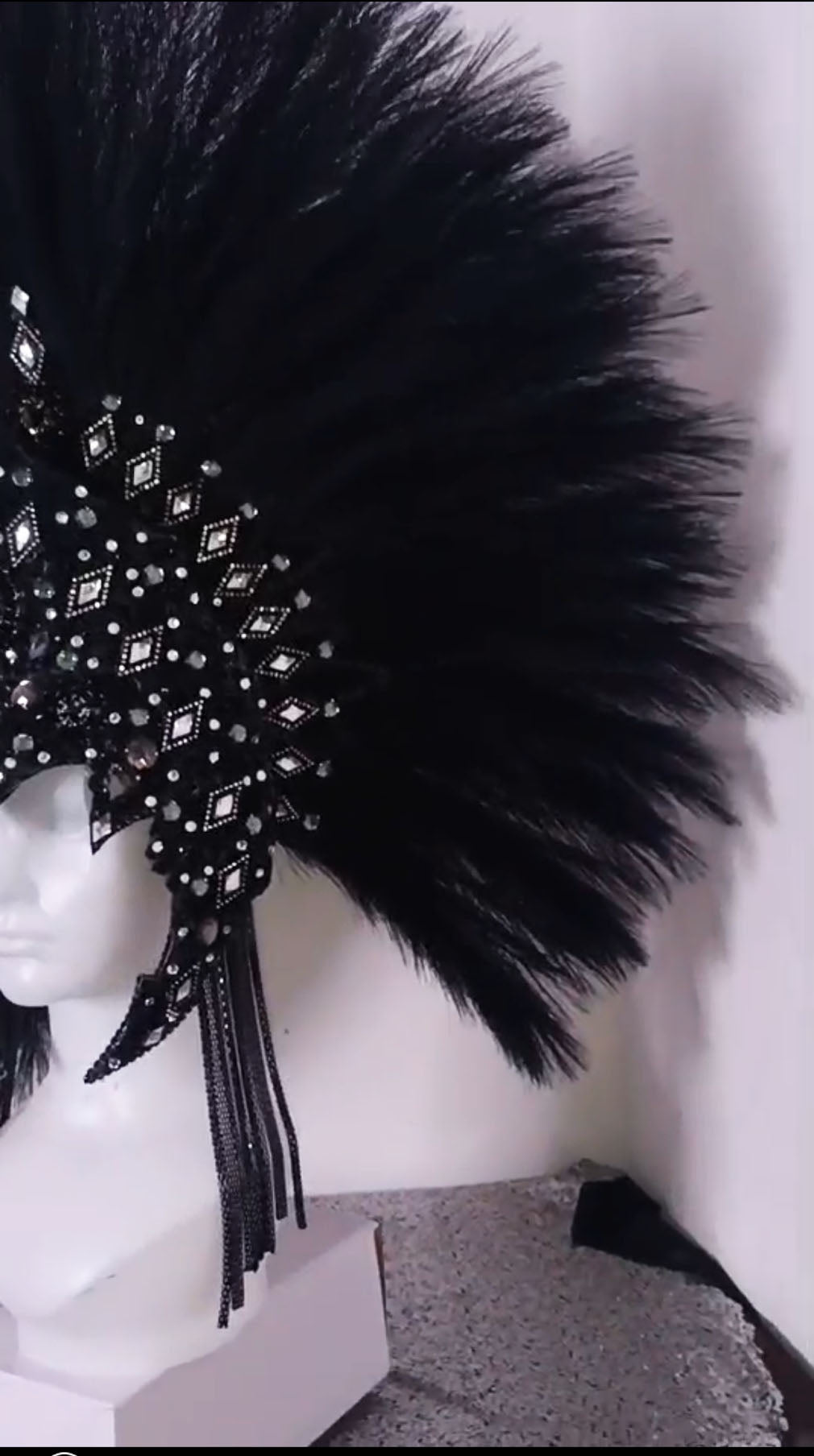 Daneena h1149 eye-catching and stylish queen king crystal cabaret showgirl pageant headdress