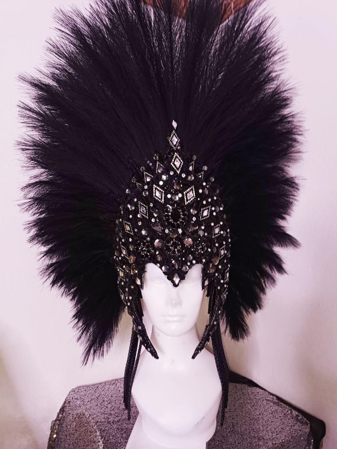 Daneena h1149 eye-catching and stylish queen king crystal cabaret showgirl pageant headdress