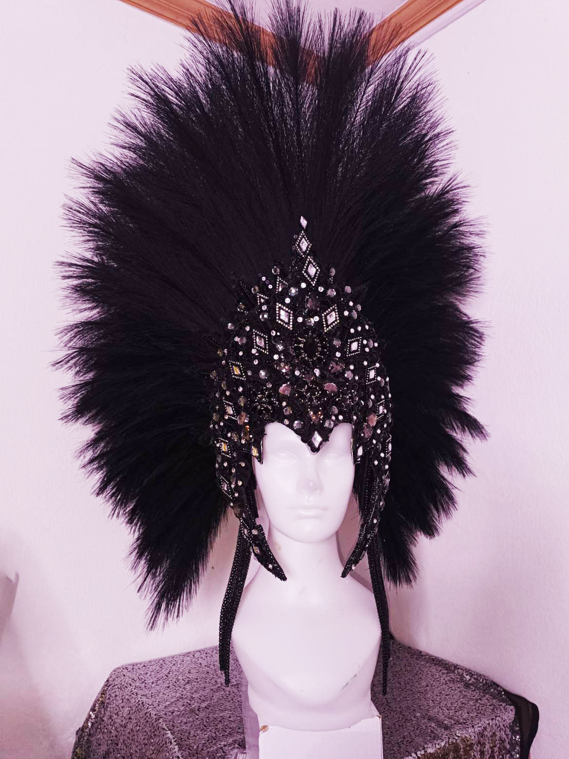 Daneena h1149 eye-catching and stylish queen king crystal cabaret showgirl pageant headdress