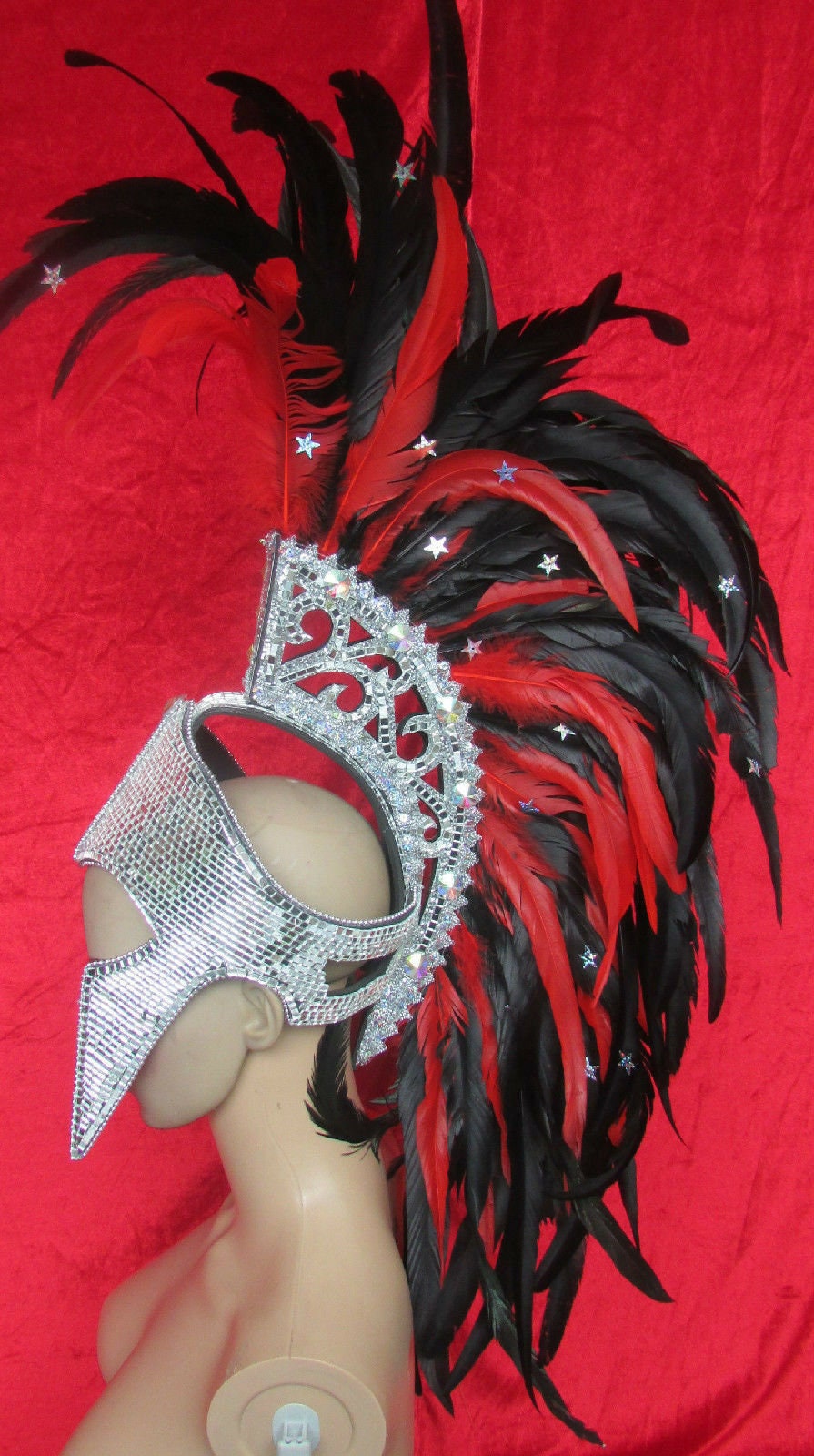 Da NeeNa H017W Mohawk Showgirl Roman Headdress Legionary Legion Helmet