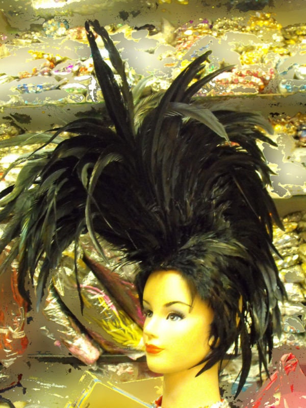 Da NeeNa H024 Mohawk Feather Drag Cabaret Showgirl Headdress