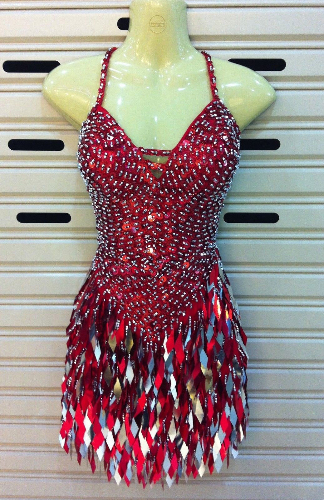 Da NeeNa M085 Latin Showgirl Tango Salsa Sequin Fringe Dance dress XS-XL