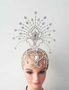 Da NeeNa H129 Burlesque Ballet Crystal The Ocean Star Princess Tiara Headdress