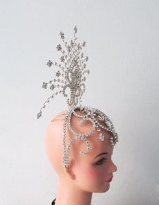 Da NeeNa H129 Burlesque Ballet Crystal The Ocean Star Princess Tiara Headdress