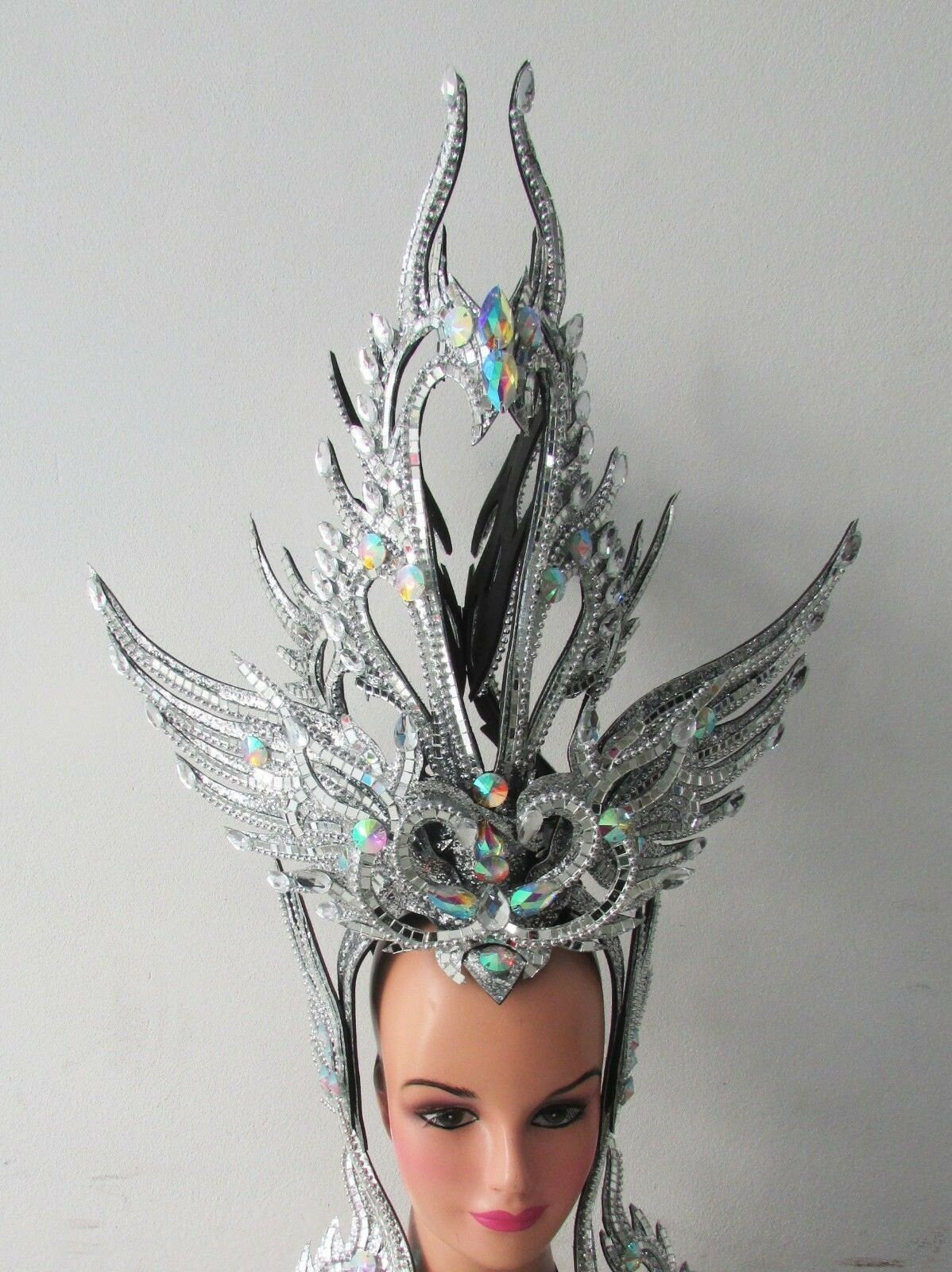 Da NeeNa H128 Vegas Crystal Royal Swan Phoenix Garuda Prince Princess Headdress