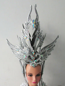 Da NeeNa H128 Vegas Crystal Royal Swan Phoenix Garuda Prince Princess Headdress