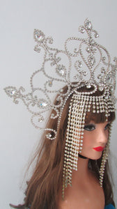 Da NeeNa H134 Showgirl Drag Pageant Crystal Cleopatra Queen Princess Headdress