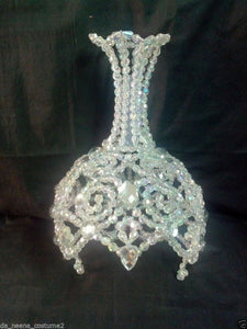 Da NeeNa H047 Showgirl Vegas Cabaret Drag Pearl Crystal Crown Headdress