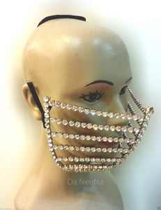 Da NeeNa HQC15004 Windy Princess Burlesque Cabaret Vegas Crystal Mouth Mask