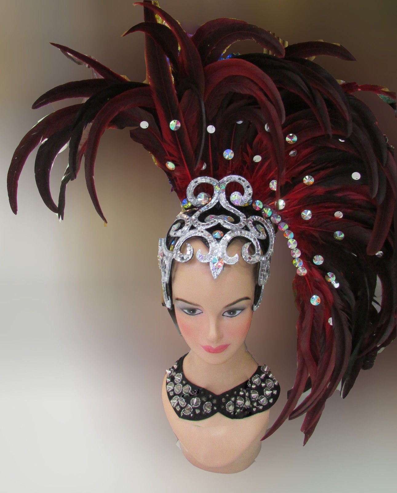 Da NeeNa H097 Feather Vegas Cabaret Showgirl Drag Headdress