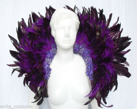 Da NeeNa B009 Vegas Showgirl Drag Victoria Secret Ostrich Feather Backpiece