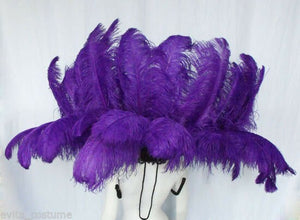 Da NeeNa B009 Vegas Showgirl Drag Victoria Secret Ostrich Feather Backpiece