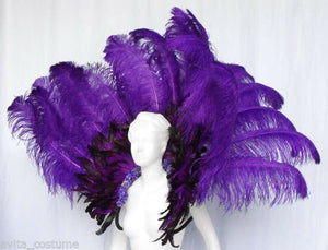 Da NeeNa B009 Vegas Showgirl Drag Victoria Secret Ostrich Feather Backpiece