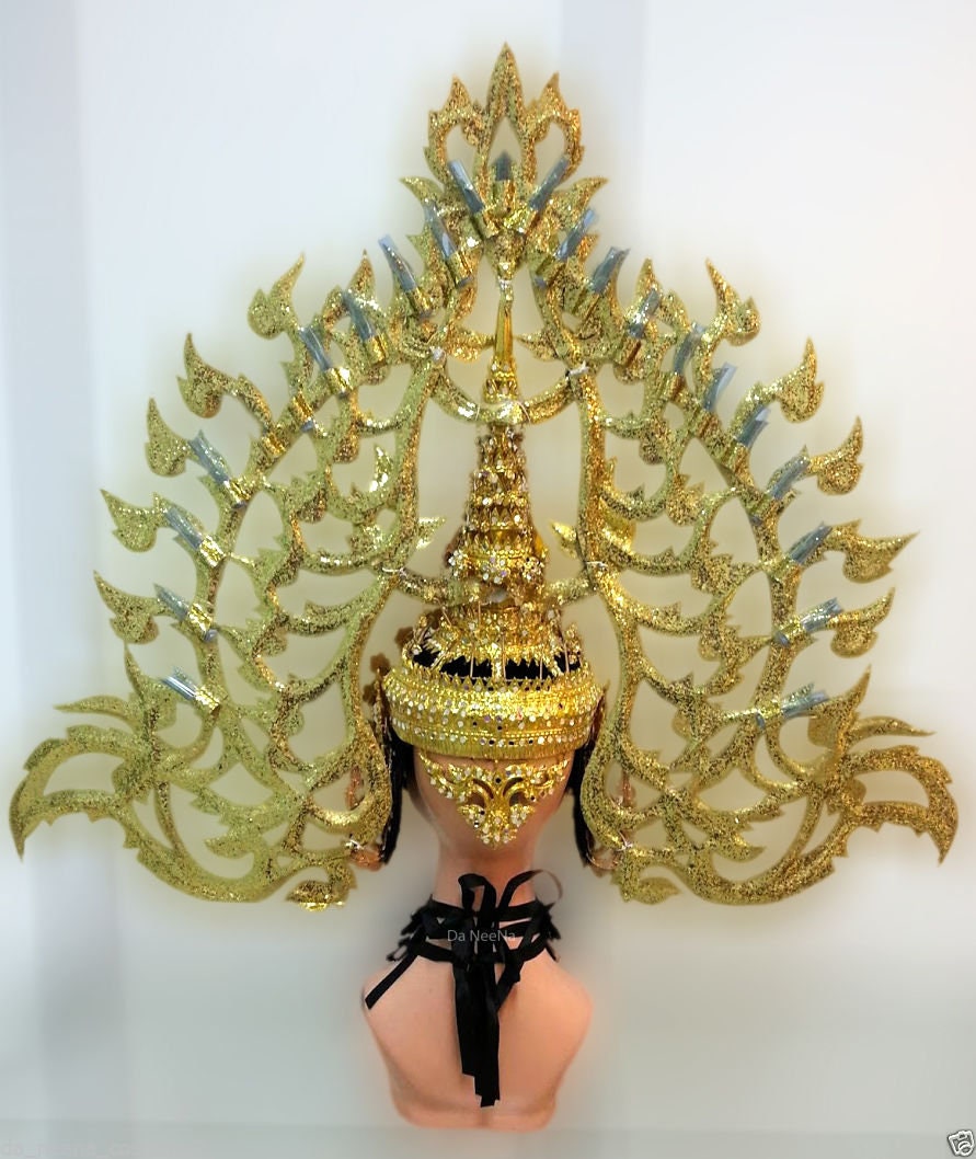 Da NeeNa H601 Asian Majestic Angel Crystal Showgirl Dance Vegas Headdress